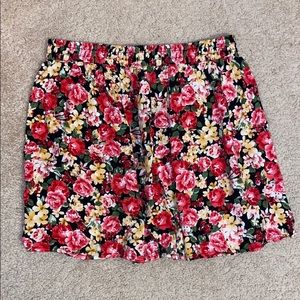 floral skirt